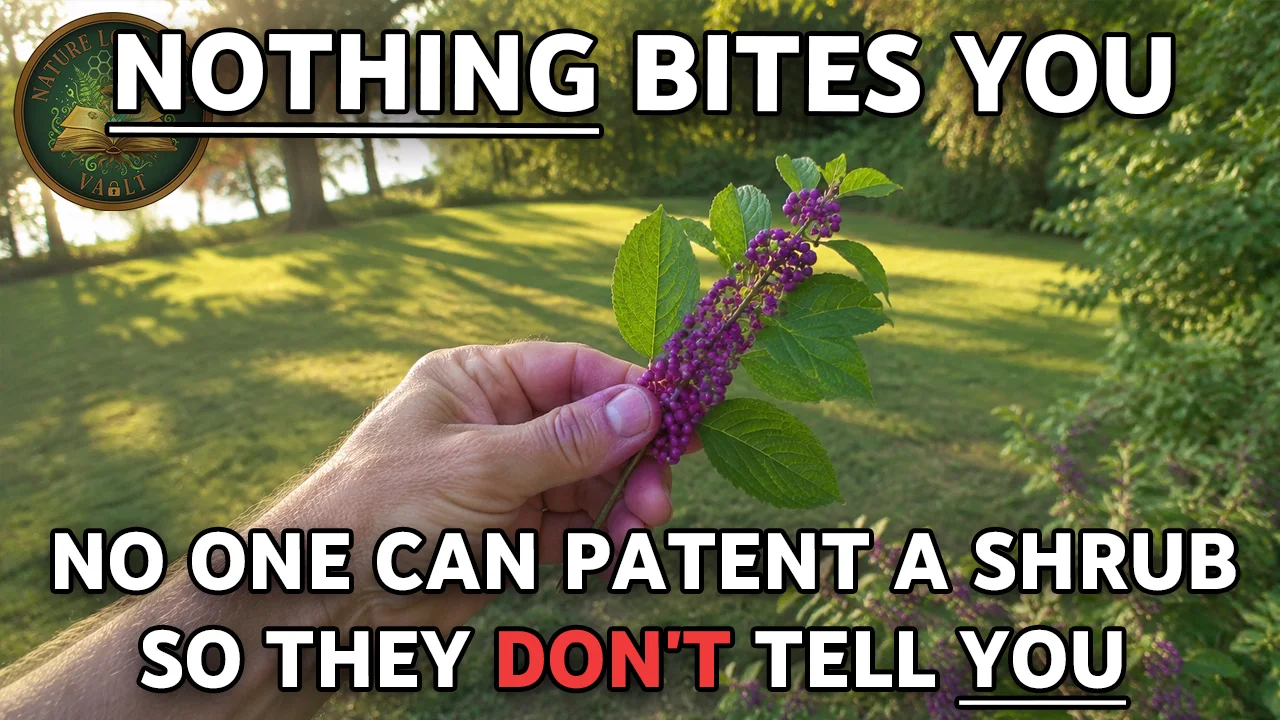 American beautyberry (Callicarpa americana) - the magenta-berried Southern shrub whose crushed leaves repel mosquitoes within 21% of DEET