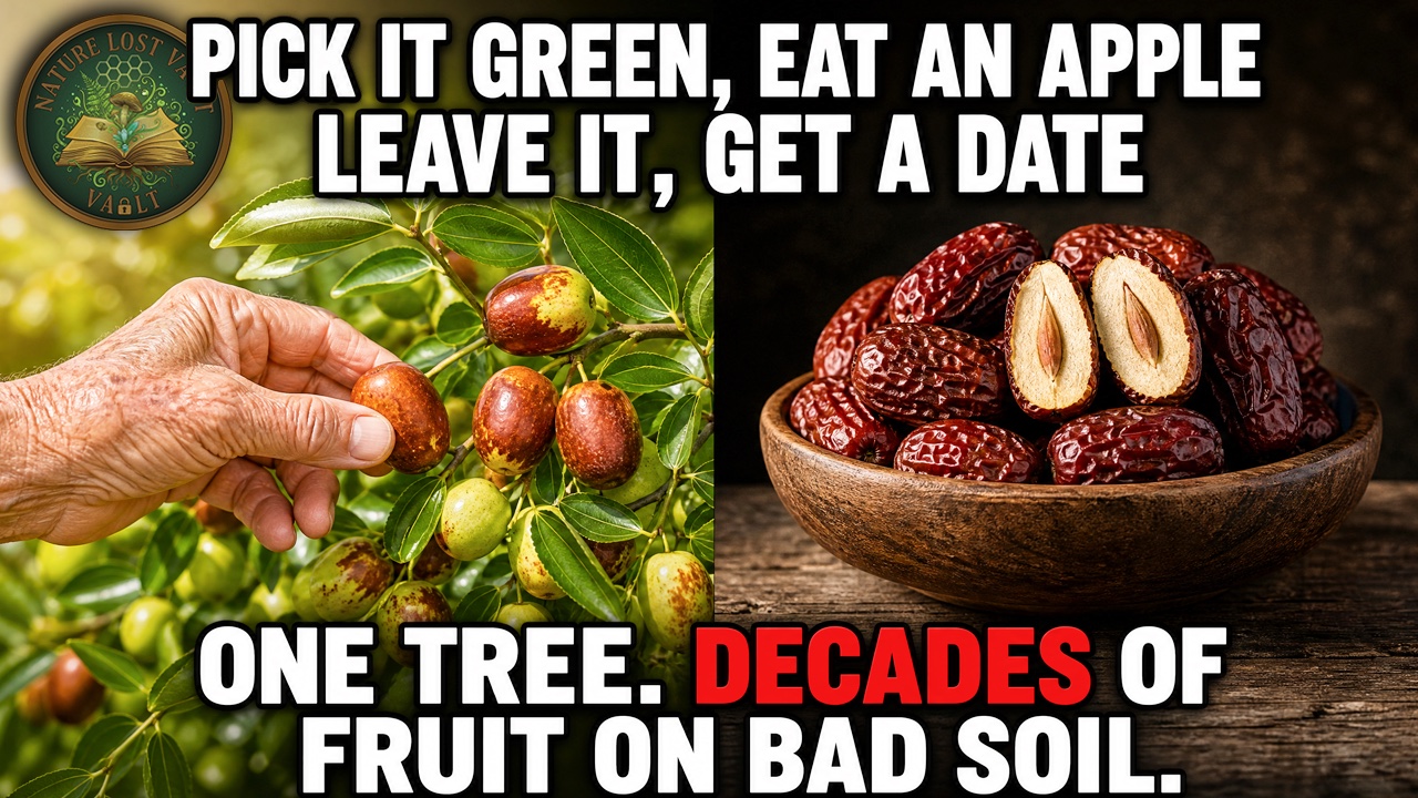 Jujube (Ziziphus jujuba) - the drought-proof Chinese date tree whose fruit is crisp like an apple when fresh and chewy like a date when dried, shipped to Chico, California by USDA explorer Frank Meyer in 1908 and then almost forgotten