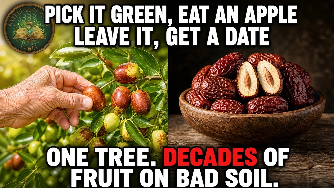 Jujube (Ziziphus jujuba) - the drought-proof Chinese date tree, crisp like an apple fresh and chewy like a date dried, shipped to California by Frank Meyer in 1908