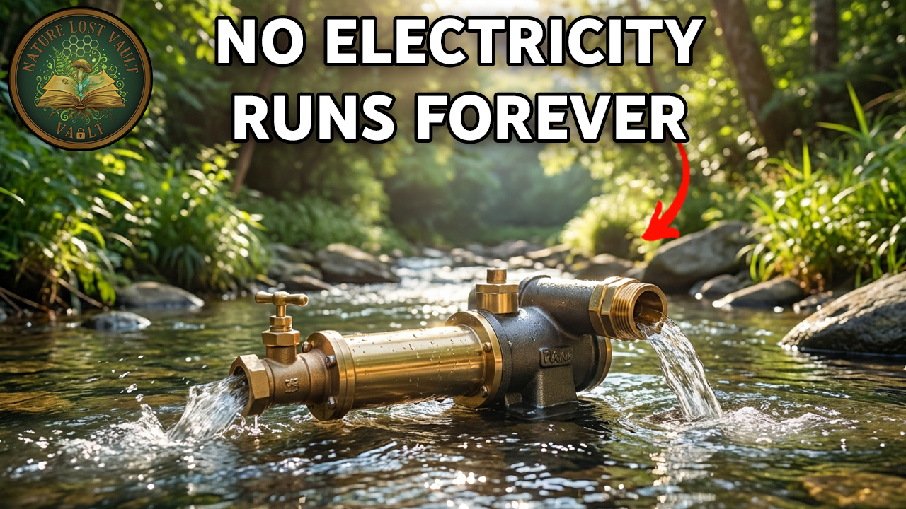 Hydraulic ram pump - the gravity-powered water pump invented in 1796